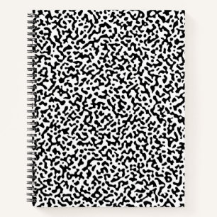 Black Inverted Composition Book Pattern