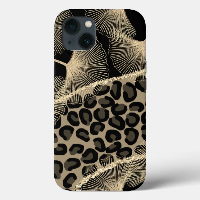 Black iPhone / iPad golden cover (Back)