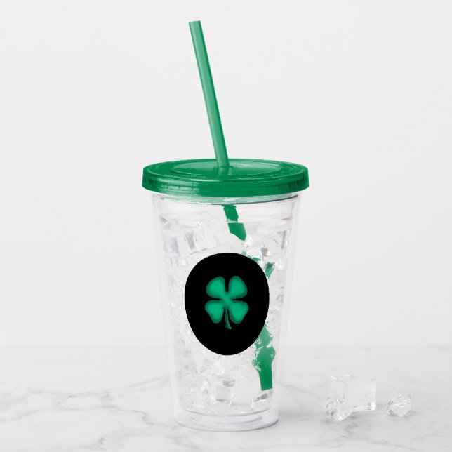Black Irish acrylic tumbler (Front Ice)