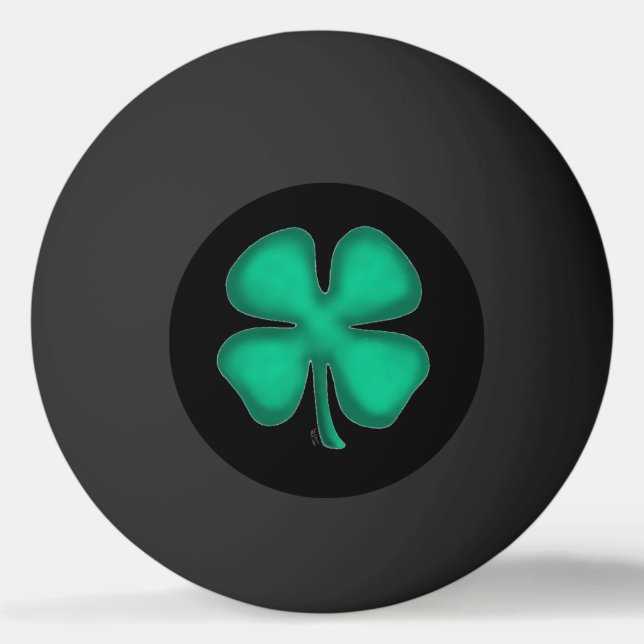 Black Irish black 1-star ping pong ball (Front)