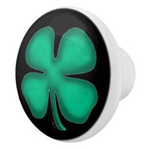 Black Irish ceramic knob