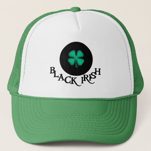 Black Irish Circle green hat (Front)