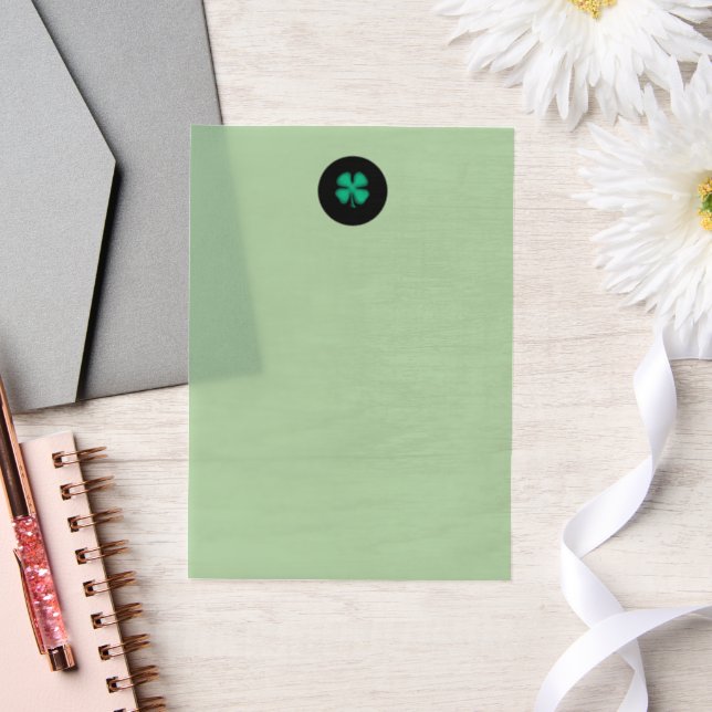 Black Irish Circle green vellum papers Vellum Invitations (Wedding)