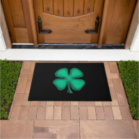 Black Irish doormat