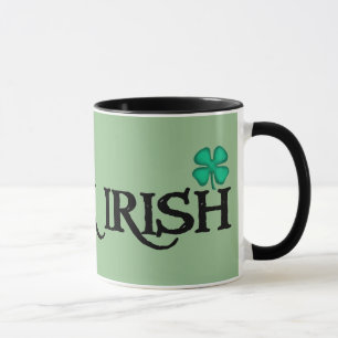 Black Irish green combo mug