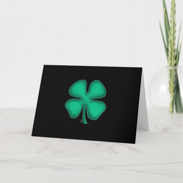 Black Irish greeting card (Front)