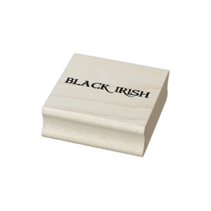 Black Irish large rubber stamp no handle
