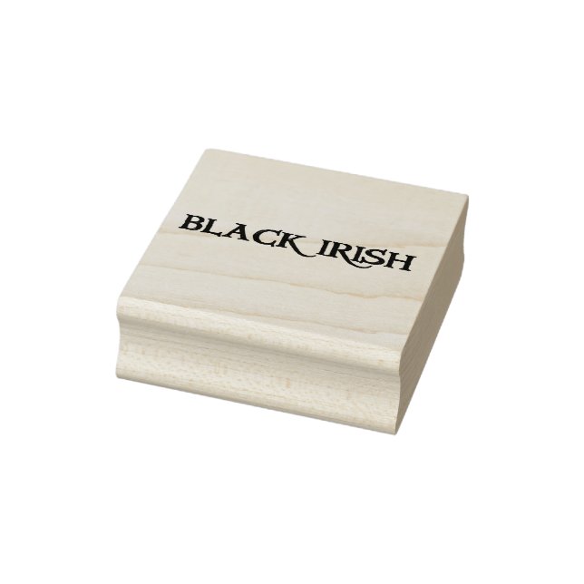 Black Irish large rubber stamp no handle (Stamp)
