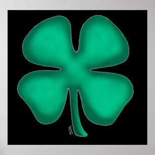 Black Irish matte poster