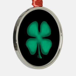 Black Irish round premium ornament