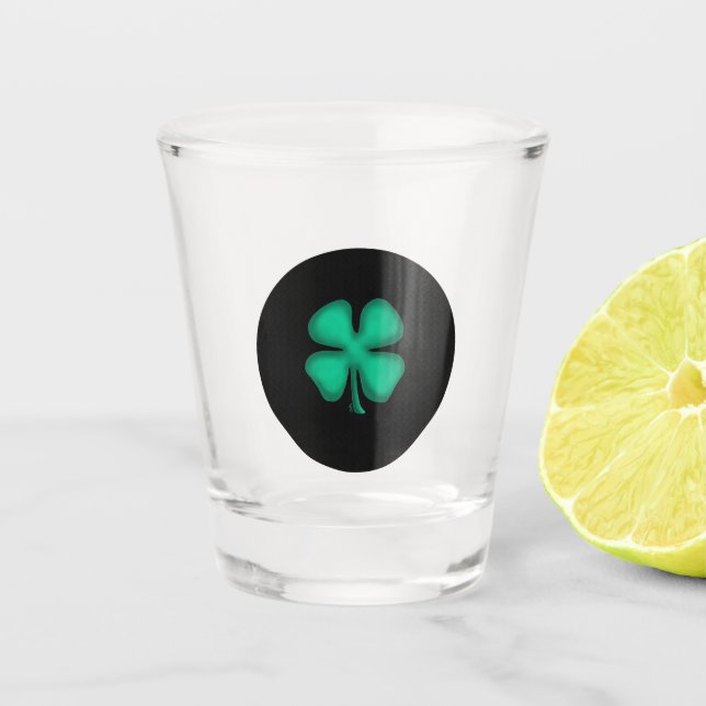 Black Irish shot glass (Front)