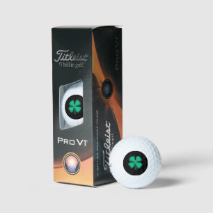 Black Irish Titleist Pro V1 soft golf balls 3 pk