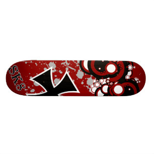 black iron cross skateboard