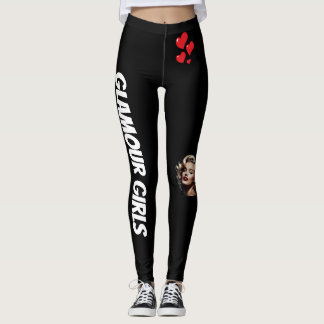 Black is Back Forever Hearts Leggings