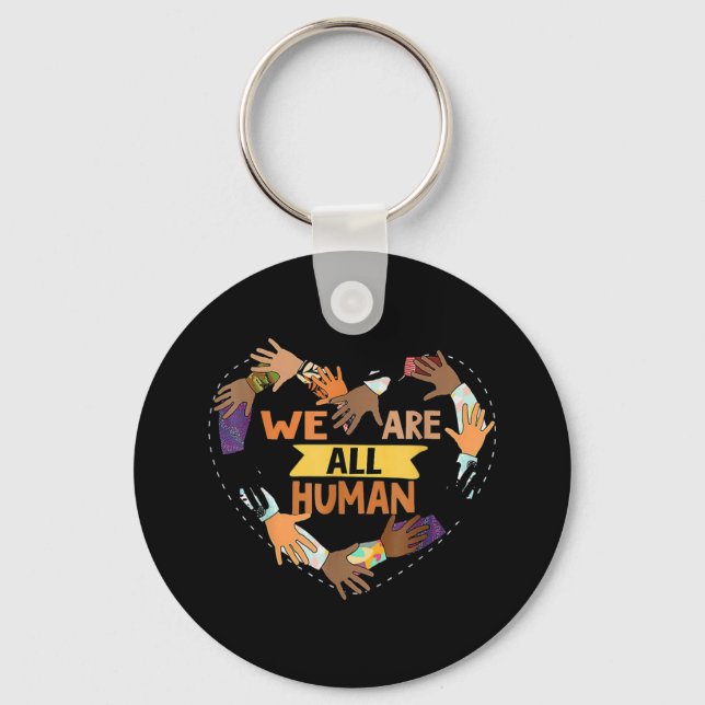 Black Is Beautiful Black History Month Key Ring (Front)