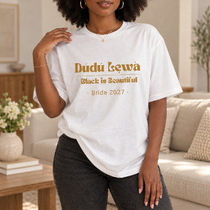 Black Is Beautiful — Gift for Her Tri-Blend Shirt