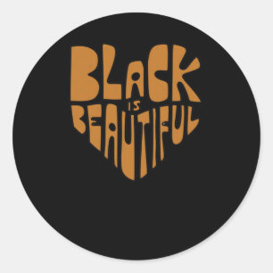 Black Is Beautiful Heart Sticker
