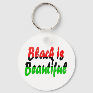 Black is Beautiful Pan-African Flag Key Ring