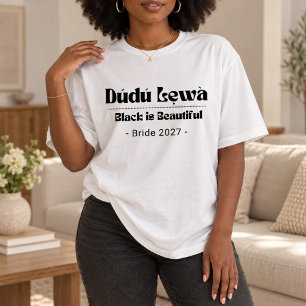 Black Is Beautiful T-Shirt — Gift for Her Tri-Blend Shirt