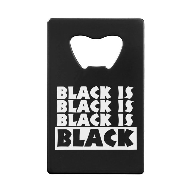 Black Is Black (Front)