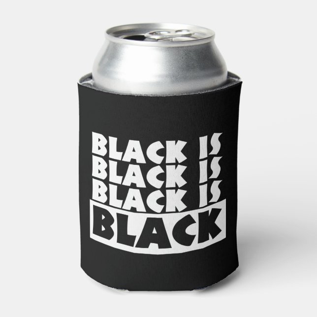 Black Is Black Can Cooler (Can Front)