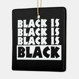 Black Is Black Ceramic Tree Decoration