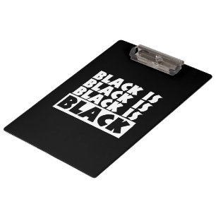 Black Is Black Clipboard