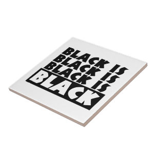 Black Is Black Tile