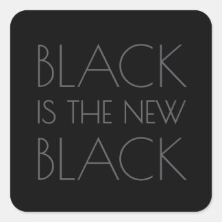Black is the new Black - Typography Sticker
