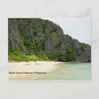 Black Island Palawan Philippines Postcard