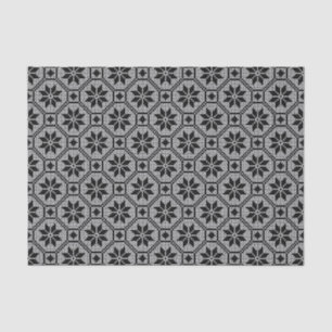 Black Isolated lace cross-stitch fabric texture Tissue Paper