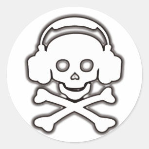 Black_Jack Classic Round Sticker