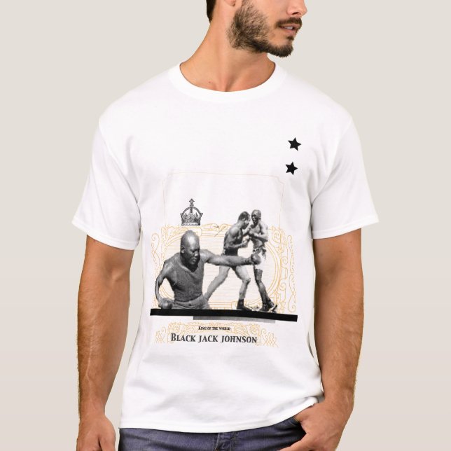 black jack johnson-4 - Customised T-Shirt (Front)