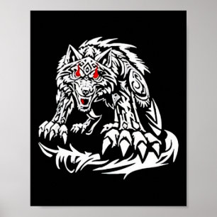 Black Jacob Fatu Wolf  Poster