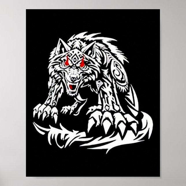Black Jacob Fatu Wolf  Poster (Front)