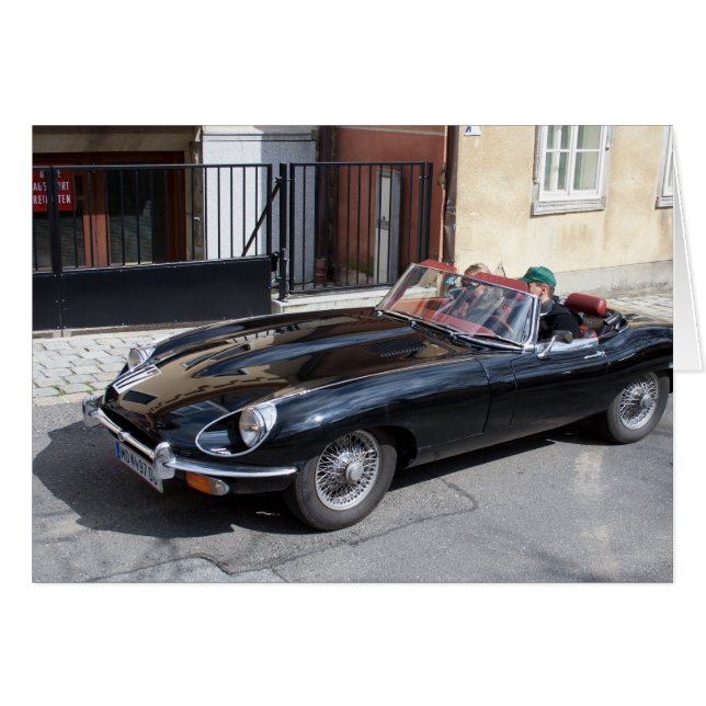 Black Jaguar E Type (Front Horizontal)