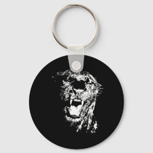 Black Jaguar Key Ring