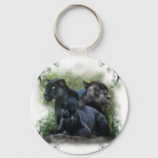 Black Jaguar Key Ring