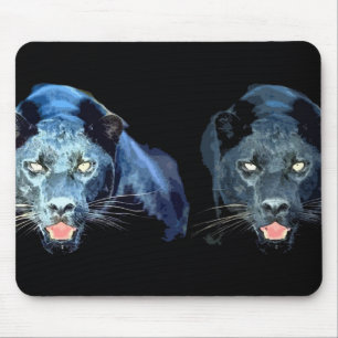 Black Jaguar Panther Mouse Pad