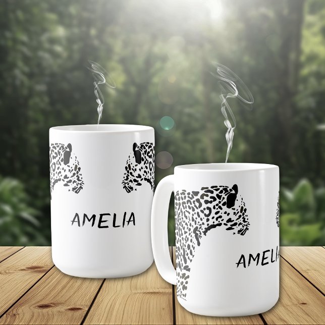 Black Jaguar Personalised Coffee Mug (Creator Uploaded)