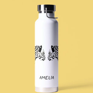 Black Jaguar Personalised Water Bottle