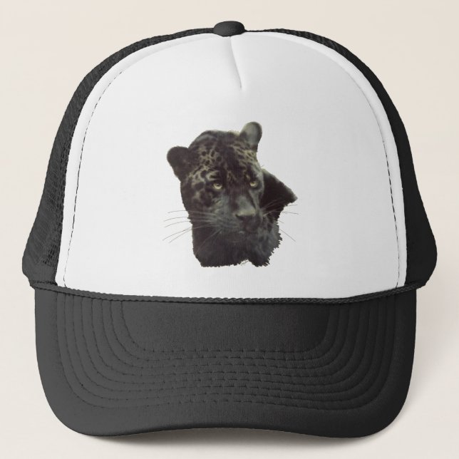 Black Jaguar Trucker Hat (Front)