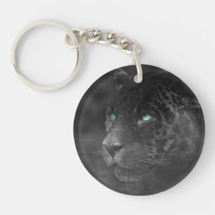 Black Jaguars Emerald Gaze Key Ring