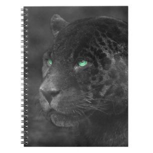 Black Jaguars Emerald Gaze Notebook