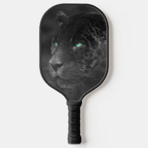 Black Jaguars Emerald Gaze Pickleball Paddle