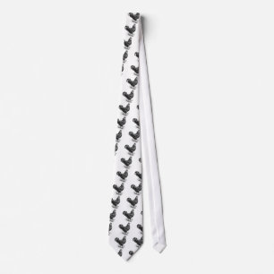 black java rooster tie