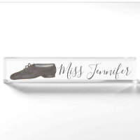 Black Jazz Shoe Dance Teacher Instructor