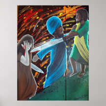 Black Jesus Arrested at Gethsemane