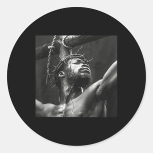 Black Jesus, Christianity, Church, Christ, Jesus 4 Classic Round Sticker