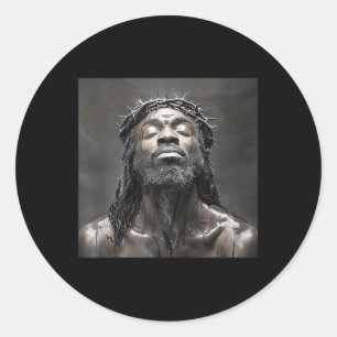 Black Jesus, Christianity, Church, Christ, Jesus _ Classic Round Sticker